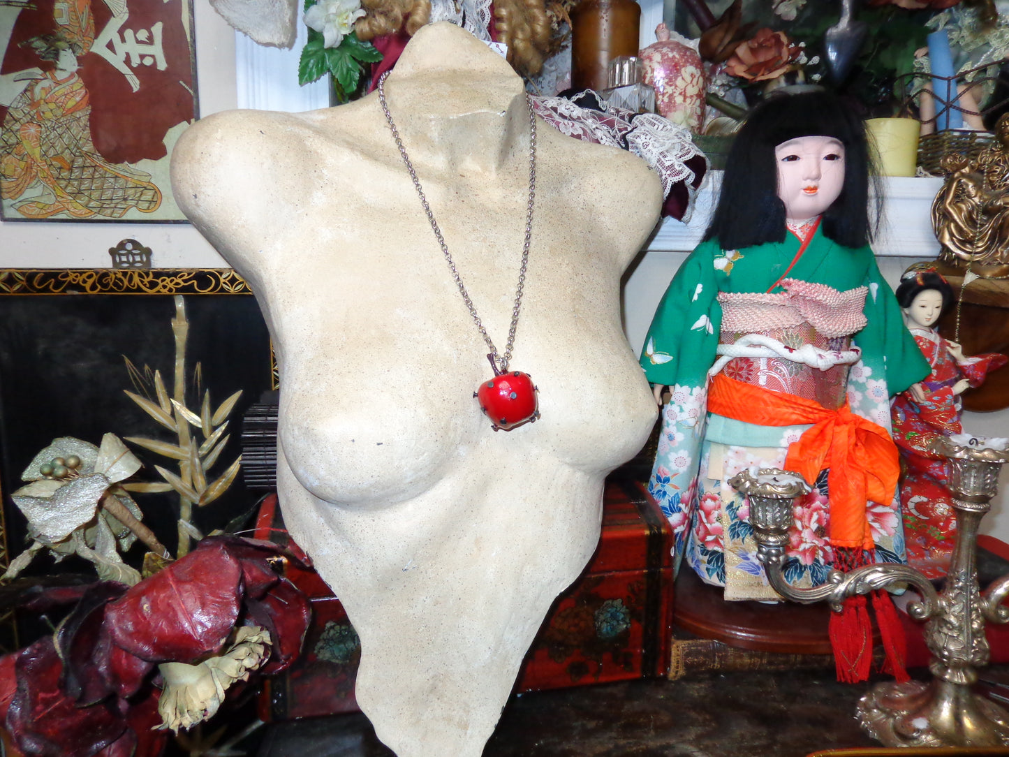 nailed apple necklaces