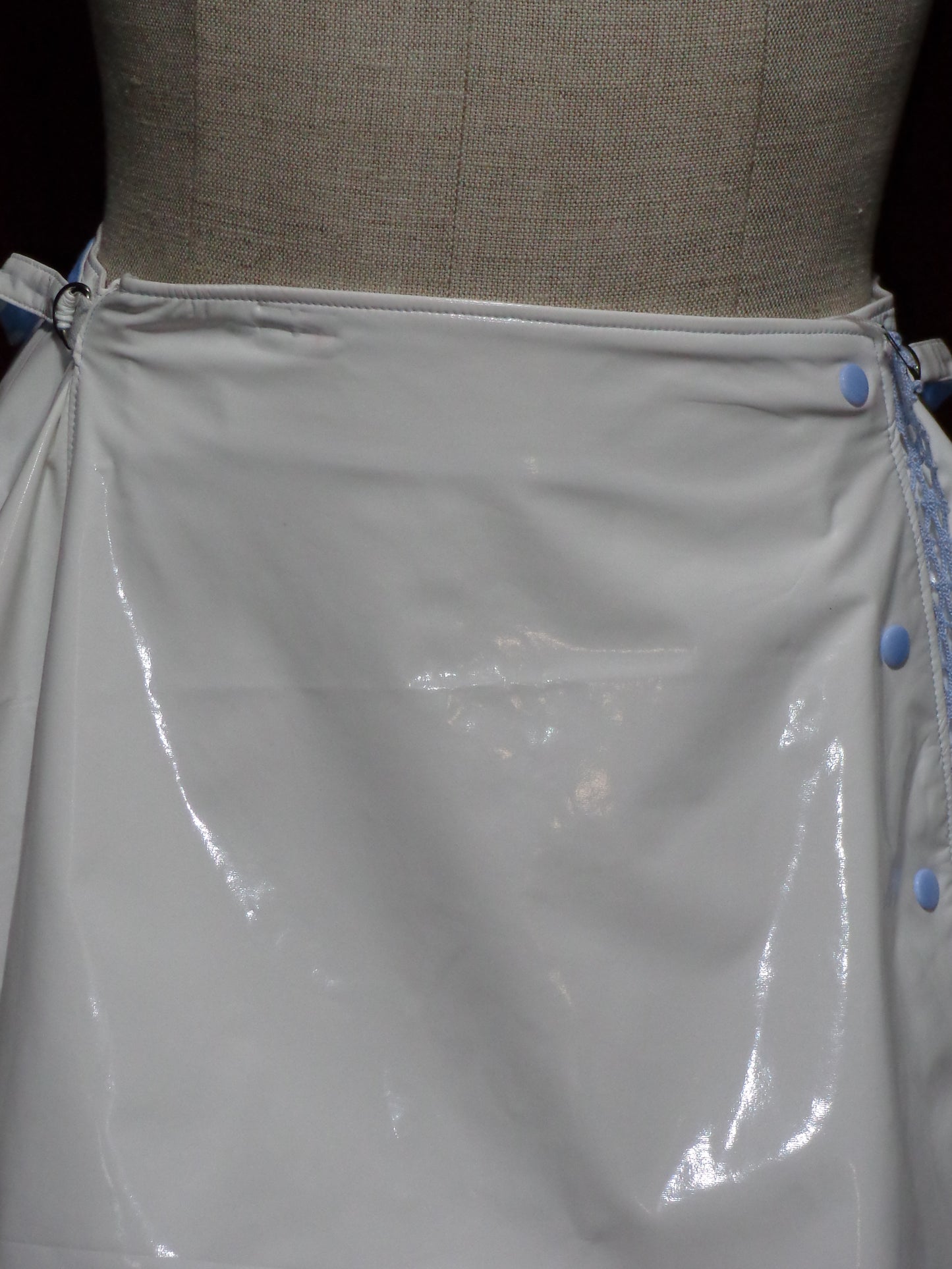 **"Somatic Doll" White x Sax PVC Nurse Skirt