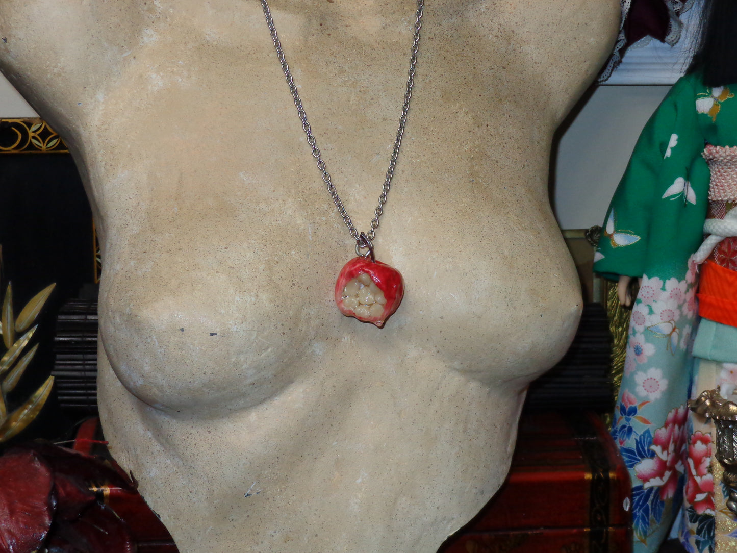 teeth apple necklaces