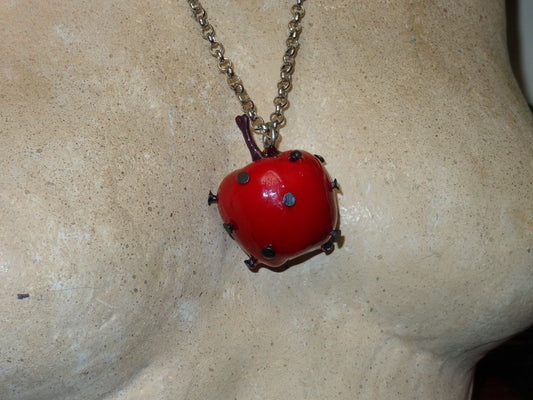nailed apple necklaces
