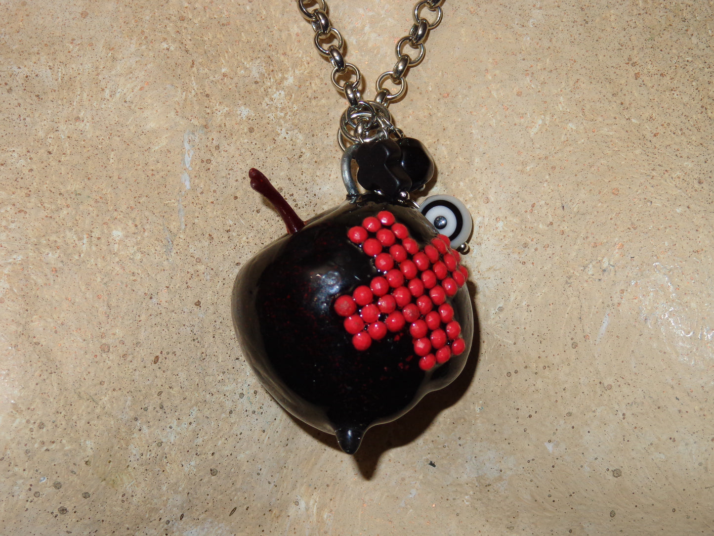 cross charm apple necklaces