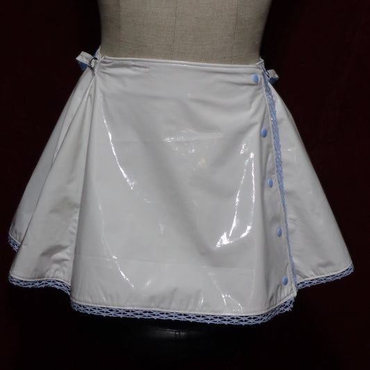 **"Somatic Doll" White x Sax PVC Nurse Skirt