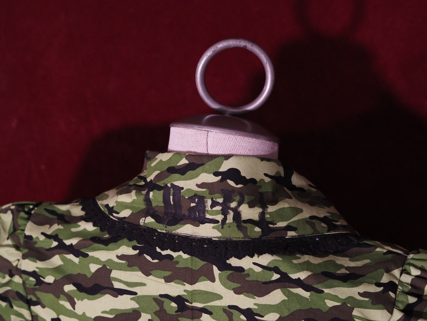 Green Camo short-sleeve Blouse