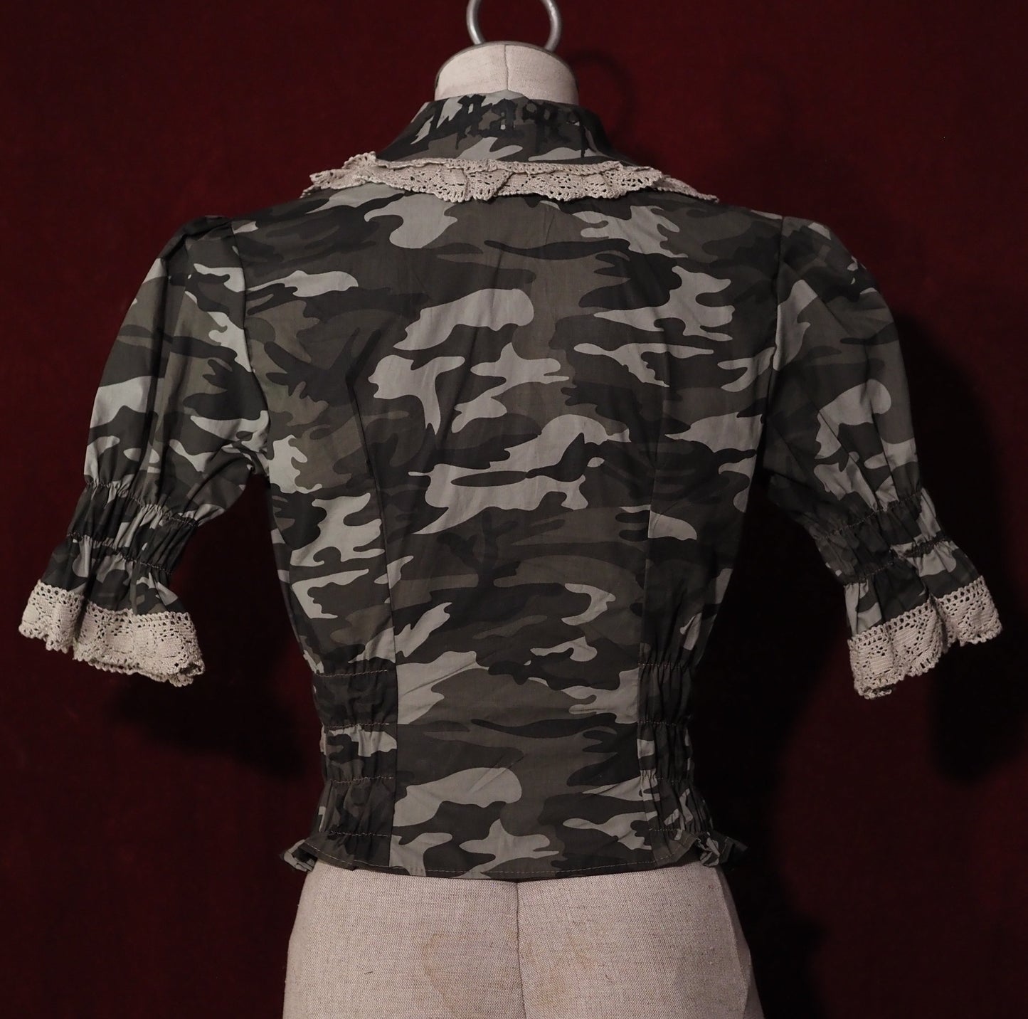Forest Camo Short-Sleeve Blouse