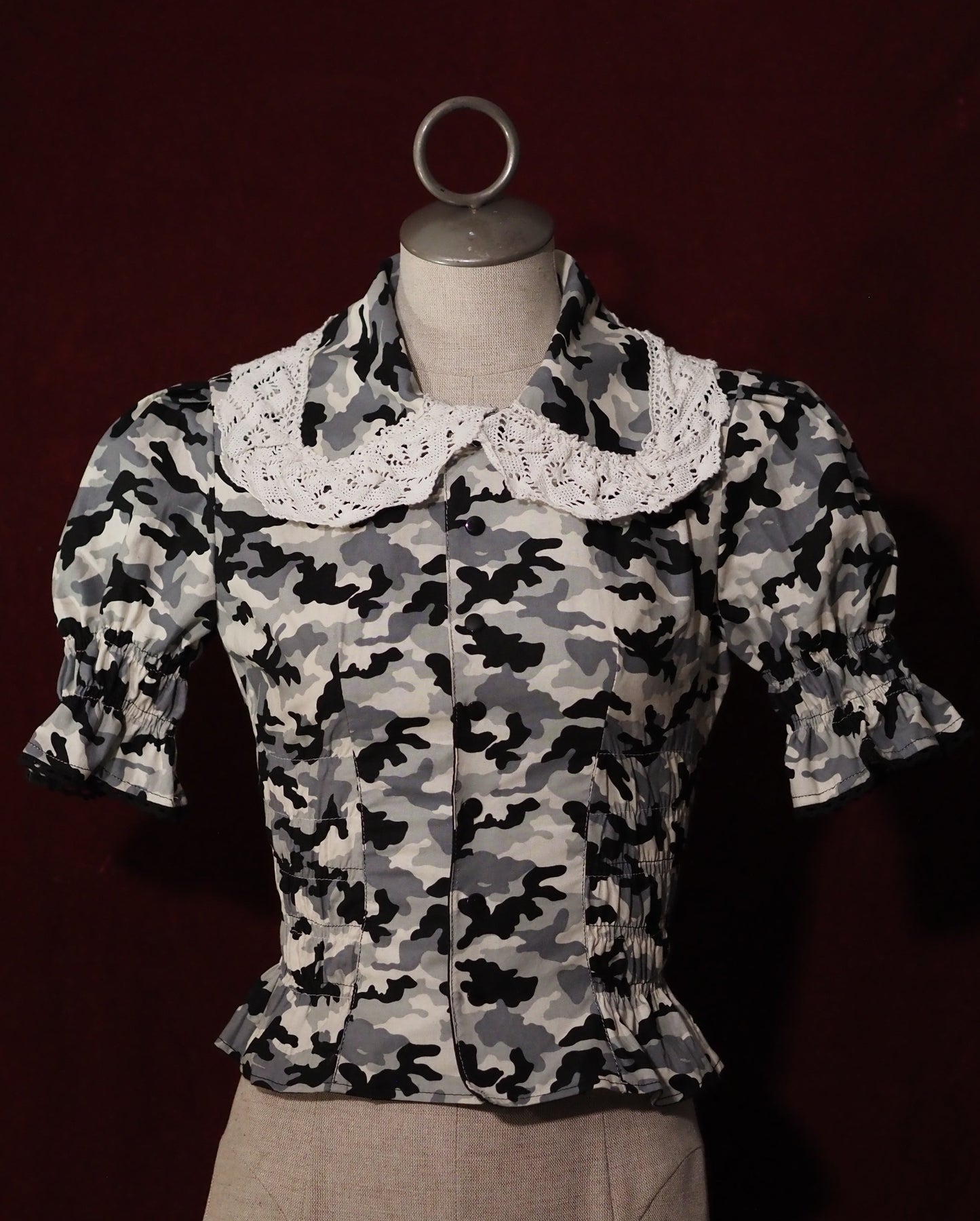 Winter Camo short-sleeve Blouse