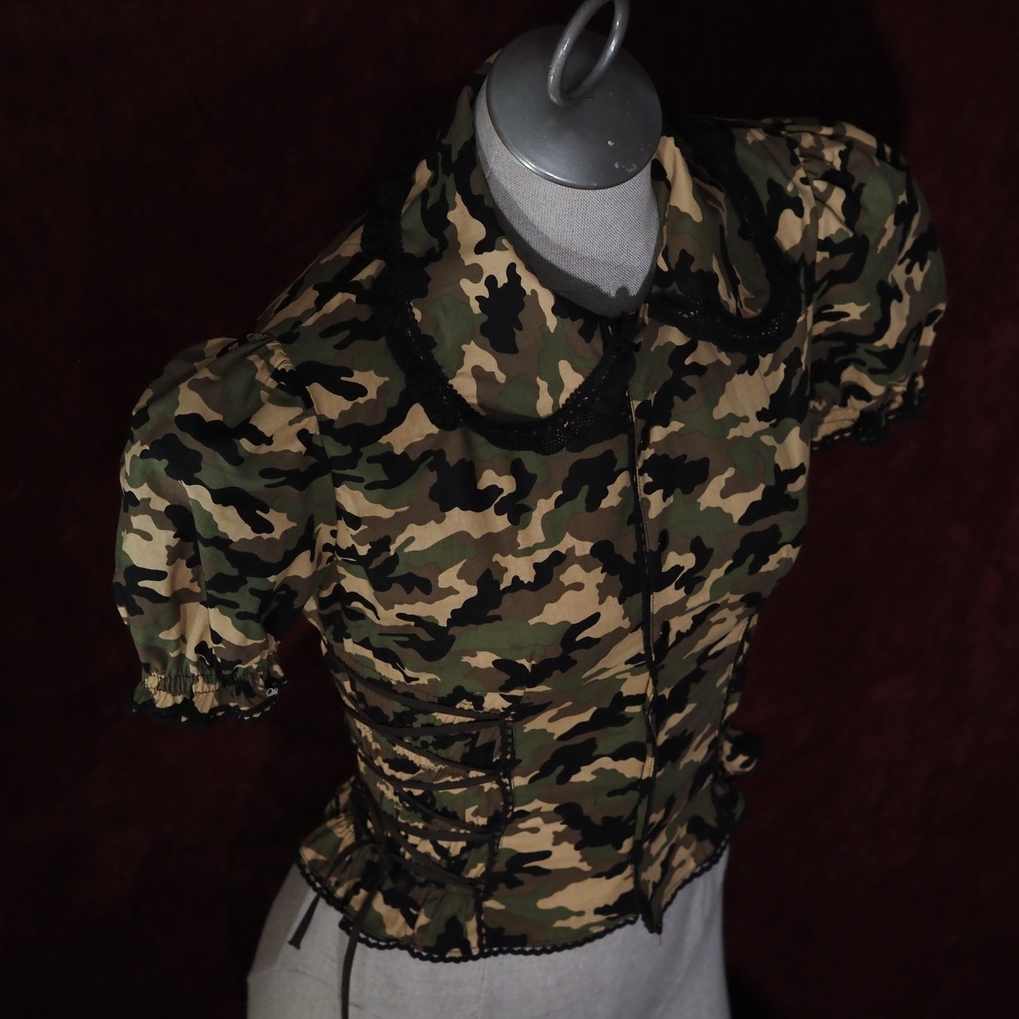 Jungle Camo short-sleeve Blouse