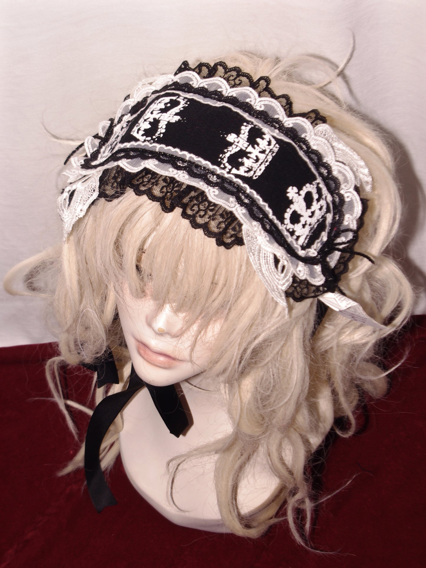 crown print angel wing headdress bl×wh