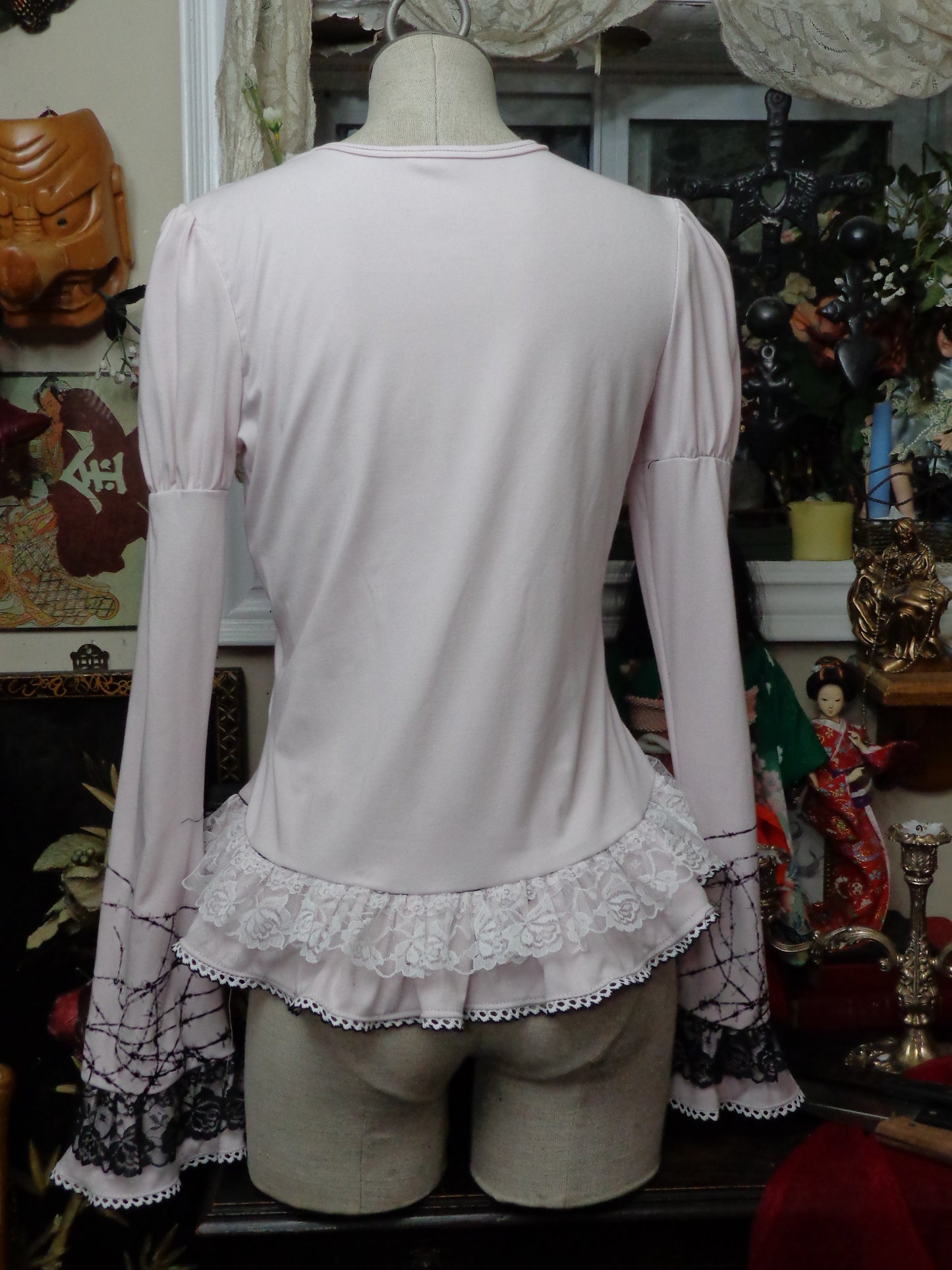 pale pink memoire cutsew